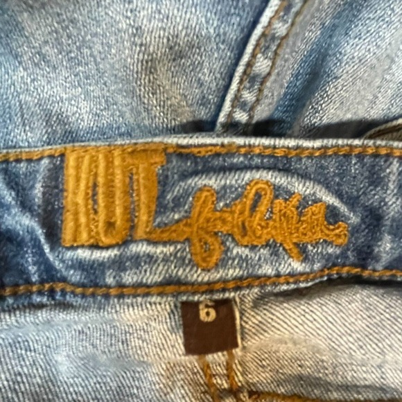 Kut From The Kloth Jeans Womens 6 Blue Katy Boyfriend Distressed Denim Stretch - Picture 3 of 14